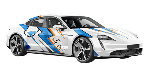 Eco Solvent Custom Car Wrap Vinyl Lightning Boy PVC Film Type