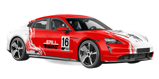 Classic Custom Car Wrap Vinyl Film Roll Still Rising Red Racer Pvc Film Glossy Matte Epson Printed