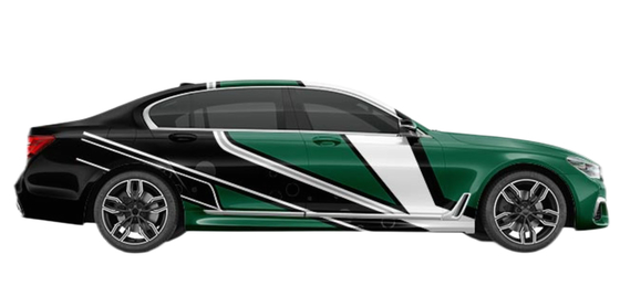 Green Ninja Custom Car Wrap Vinyl Removable Bubble Free Glue SGS