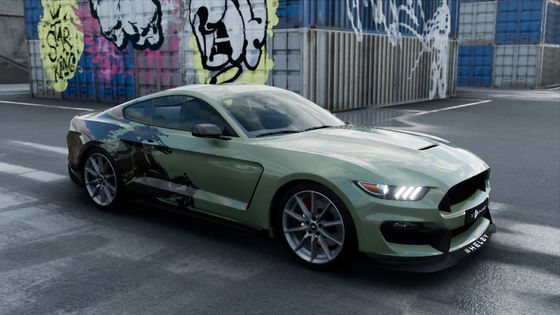 Army Cavalry Matte Car Vinyl Wrap 80micron 50micron Thickness