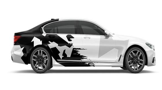 Block in Gredient Ink Gloss 60in Oem Color Match Vinyl Wrap 1.52*20m Size