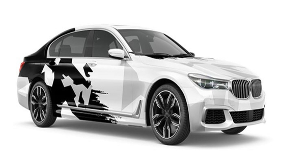 Block in Gredient Ink Gloss 60in Oem Color Match Vinyl Wrap 1.52*20m Size