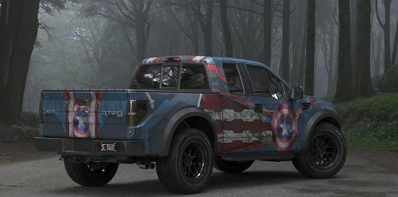 Captain America Poster Custom Car Wrap Vinyl Removable Bubble Free