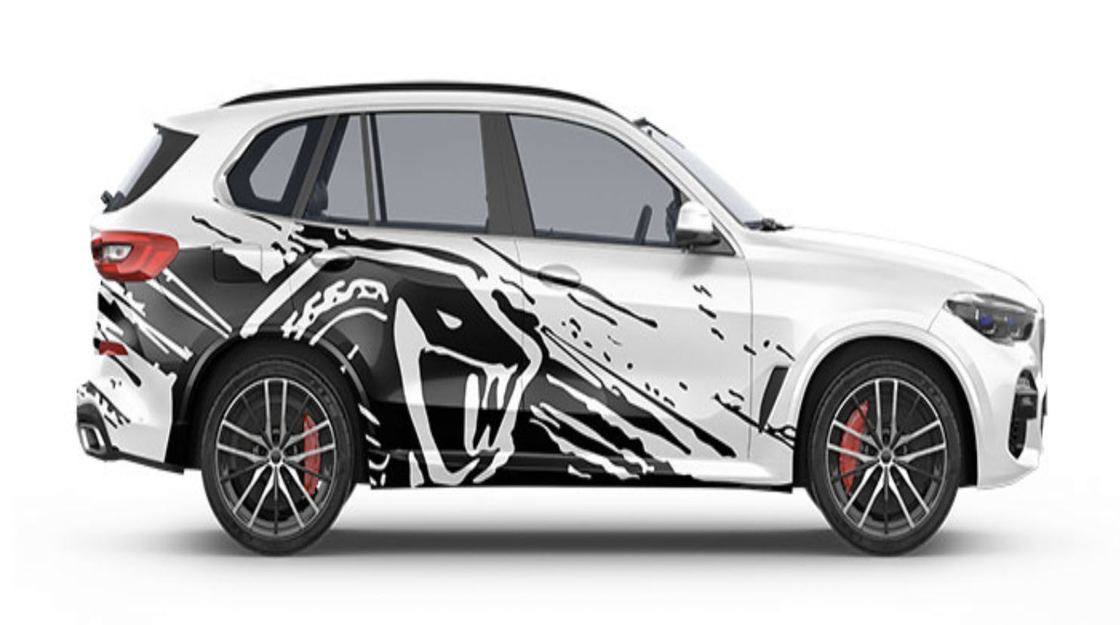 Rattlesnake Digital Print Car Wrap Vinyl 160g Glossy Matte PVC Film