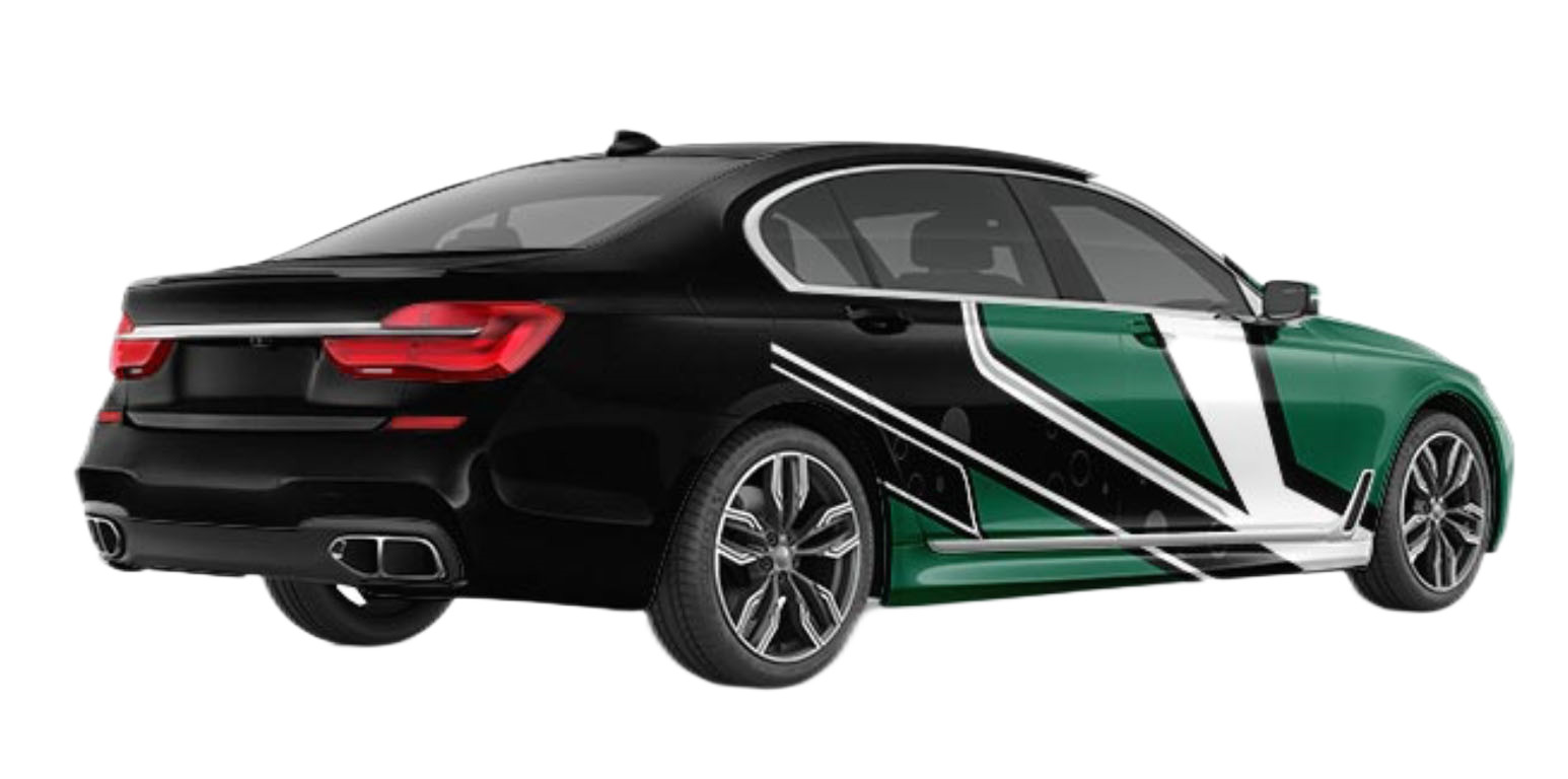 Green Ninja Custom Car Wrap Vinyl Removable Bubble Free Glue SGS