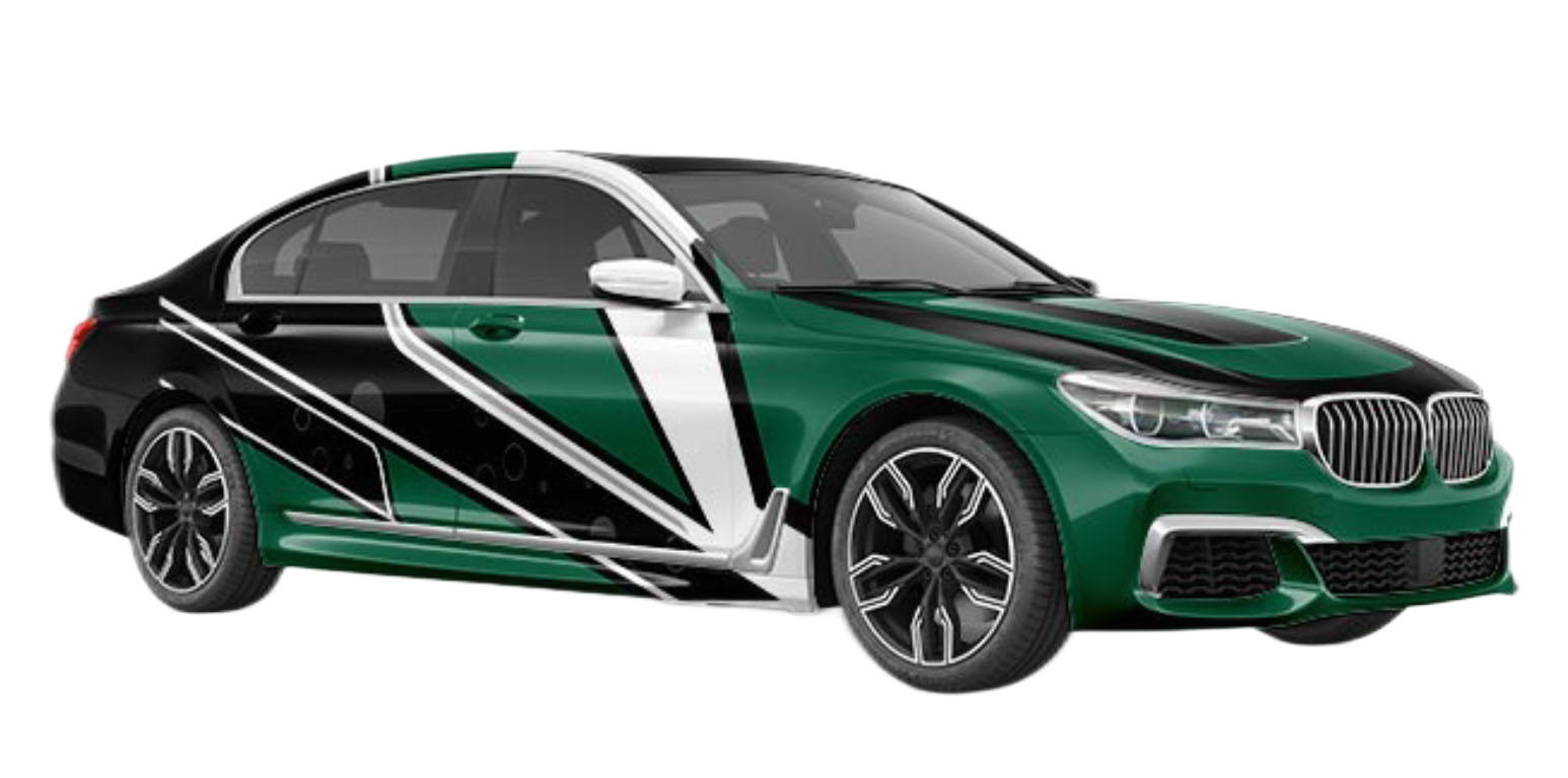 Green Ninja Custom Car Wrap Vinyl Removable Bubble Free Glue SGS