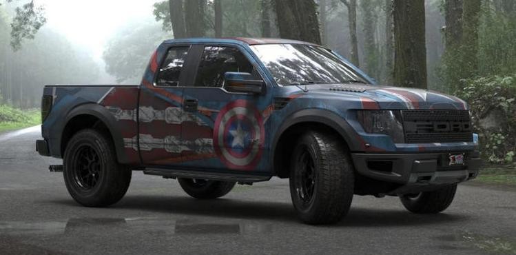 Captain America Poster Custom Car Wrap Vinyl Removable Bubble Free