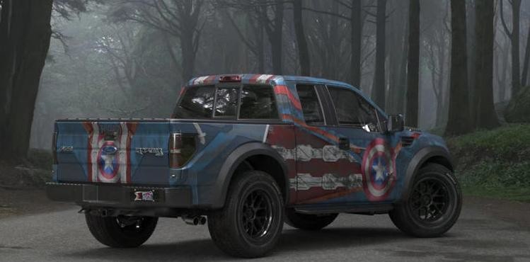 Captain America Poster Custom Car Wrap Vinyl Removable Bubble Free